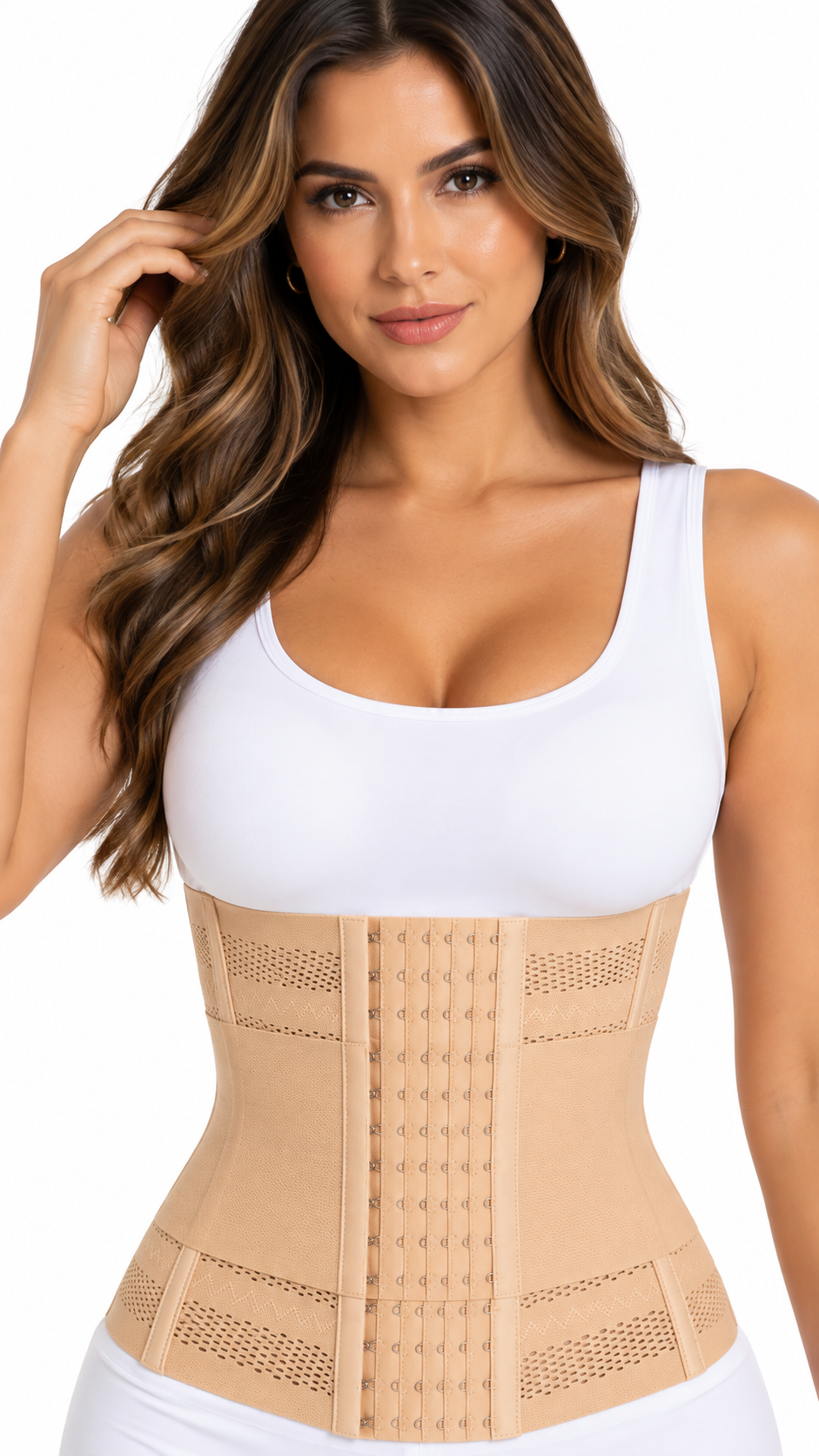 Cinta Elastique Modeladora Feminina Redutora – Afina a Cintura, Comprime o Abdômen, Fitness