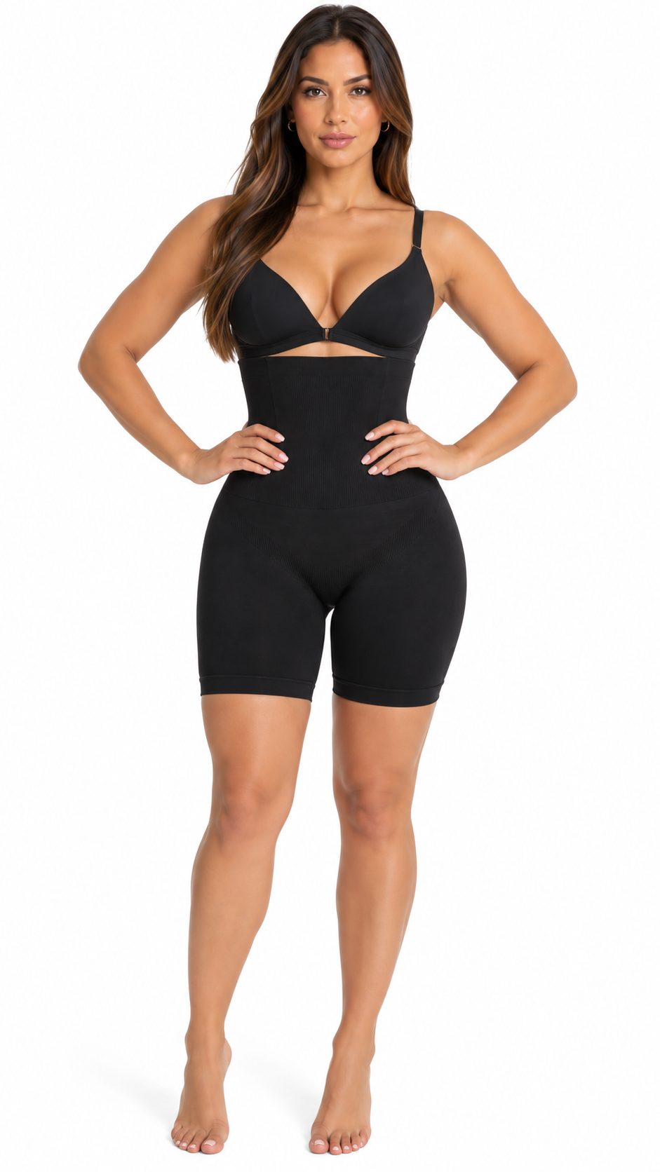 Short Modelador Cintura Alta ContourFit — Sem Costura, Levanta Bumbum