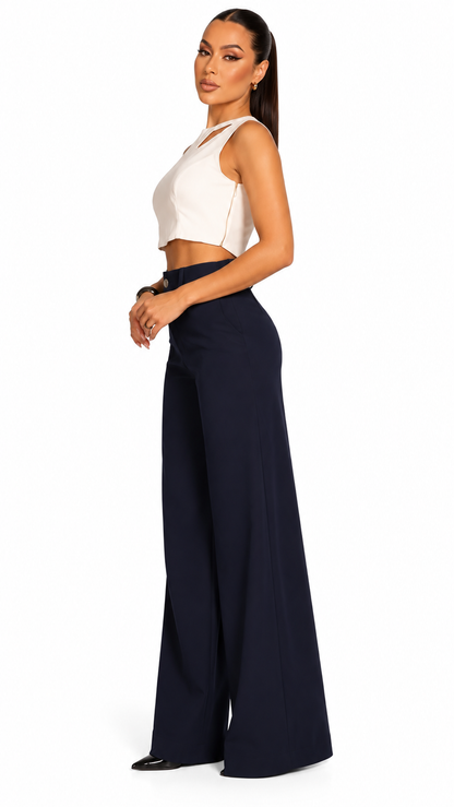 Calça Pantalona Alfaiataria Wide Leg