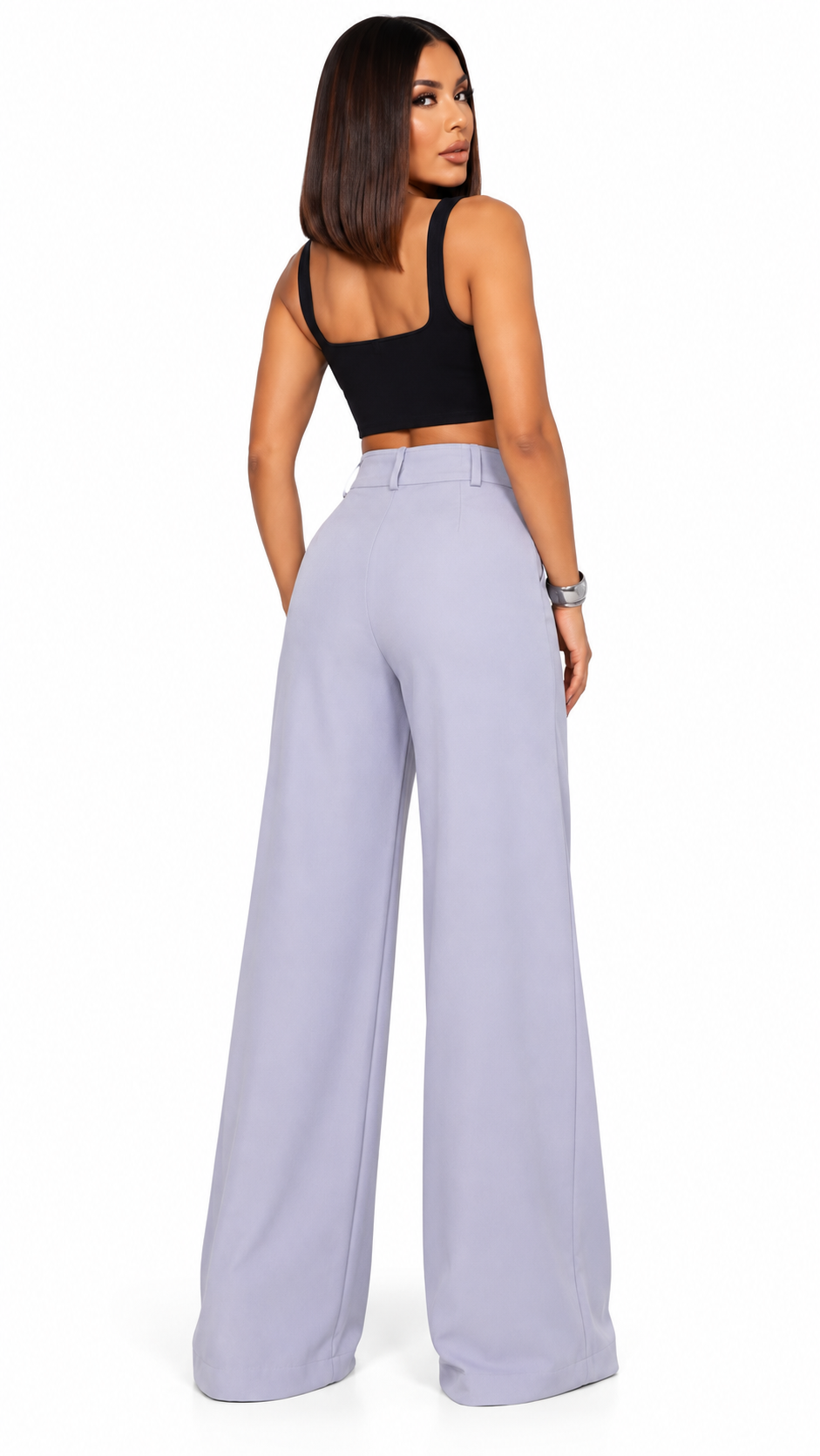 Calça Pantalona Alfaiataria Wide Leg