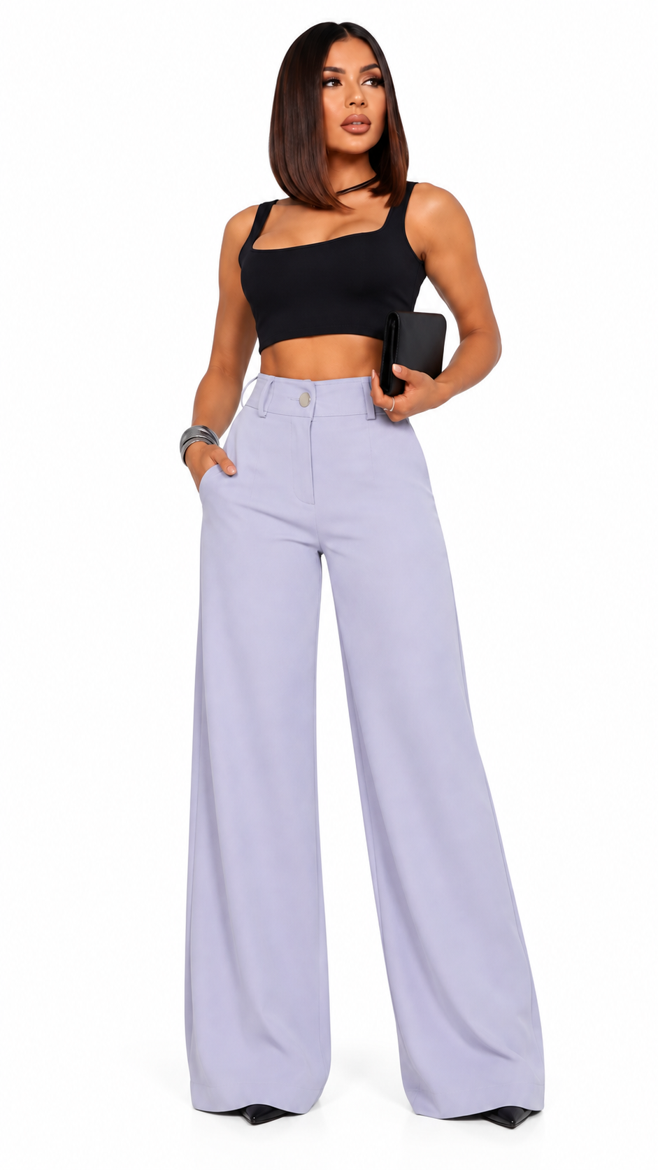 Calça Pantalona Alfaiataria Wide Leg